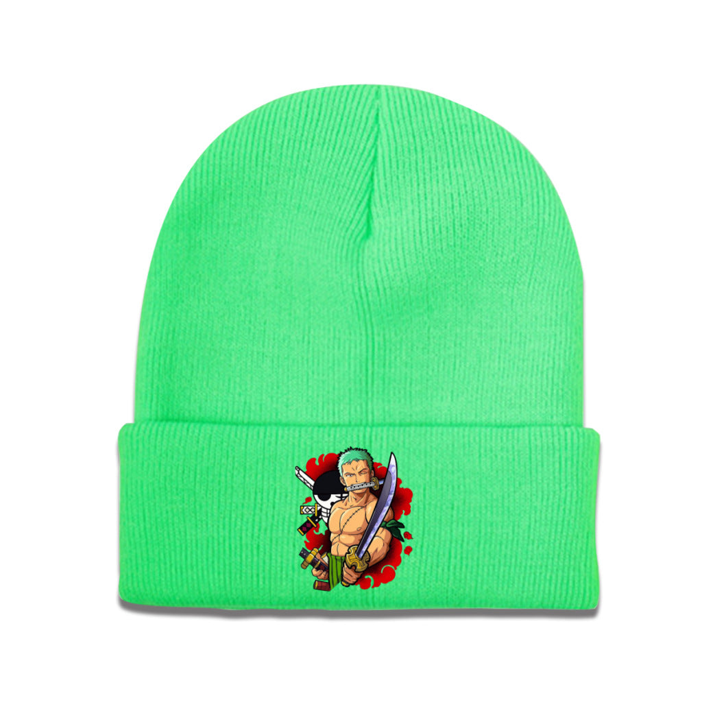Unisex Pirate One Piece Anime Warm Knitted Hat