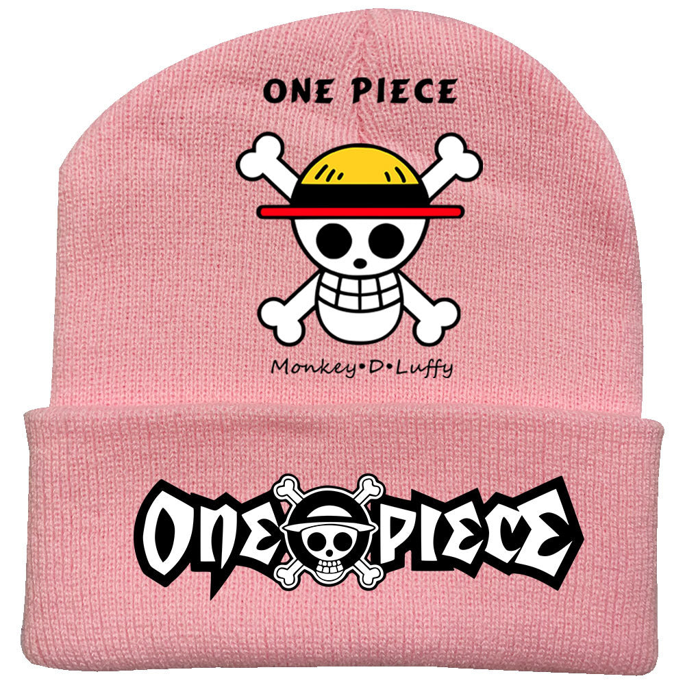 Unisex Pirate One Piece Anime Warm Knitted Hat