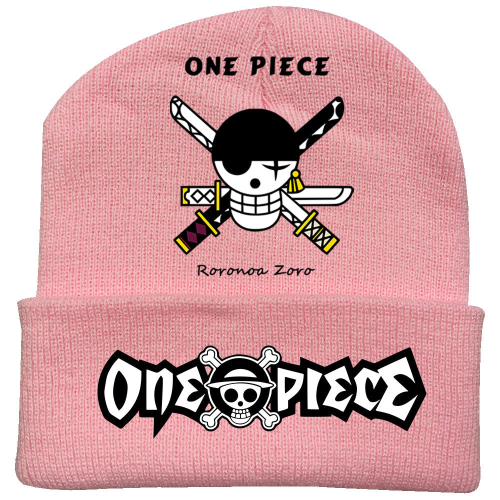 Unisex Pirate One Piece Anime Warm Knitted Hat