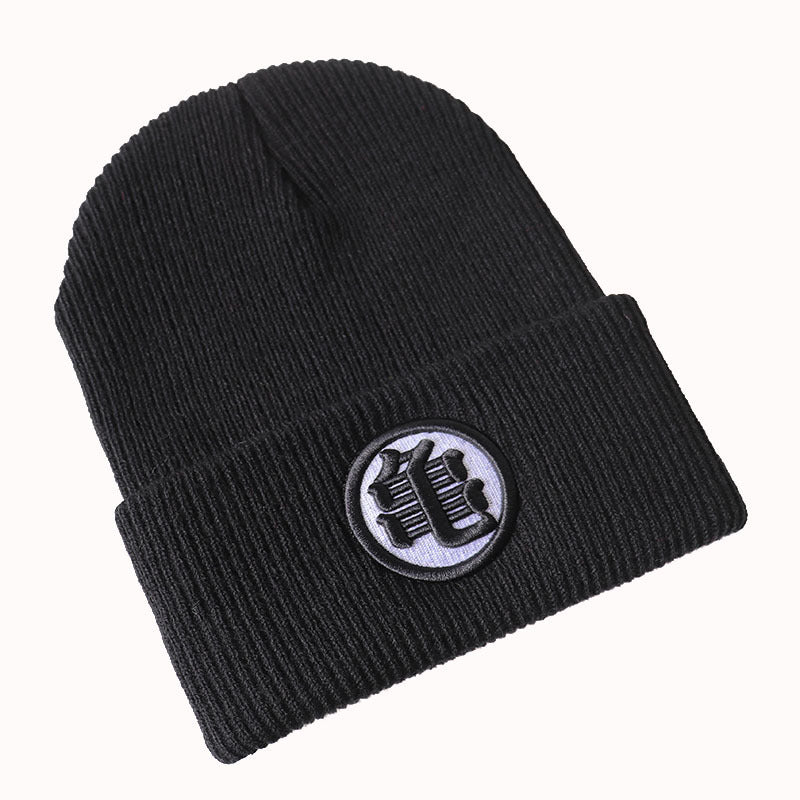 Unisex Anime Embroidered Knitted Beanie