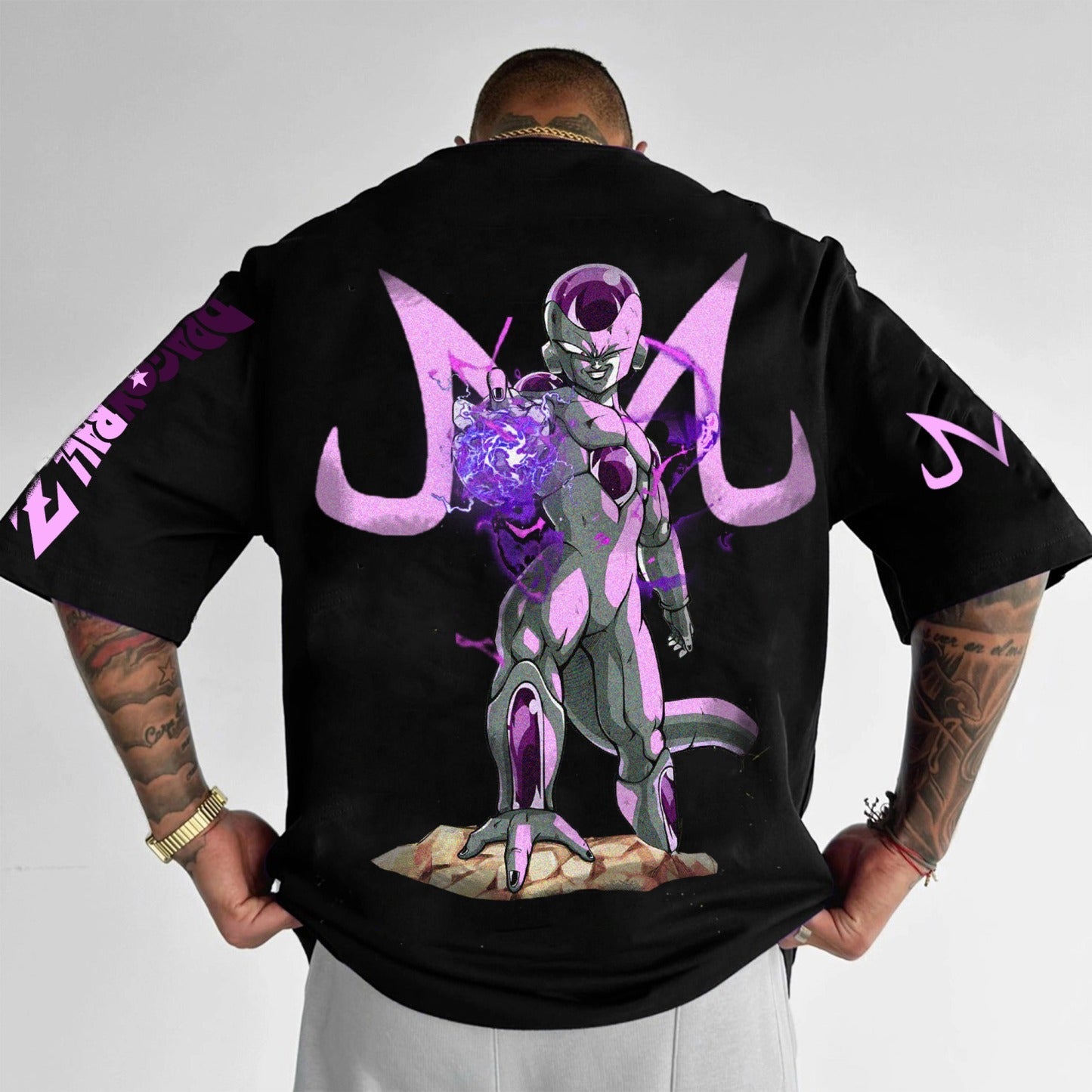 Oversized T-Shirt Oversized Streetwear Freeza Dragon Ball Z Black