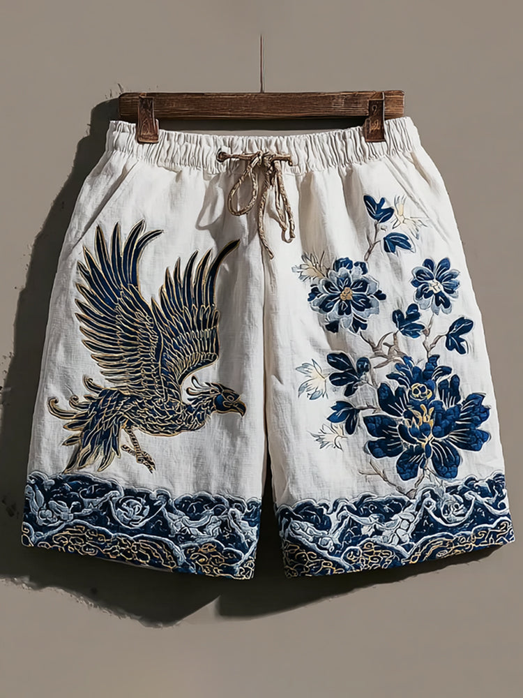 Fashionable Phoenix Floral Design Universal Shorts
