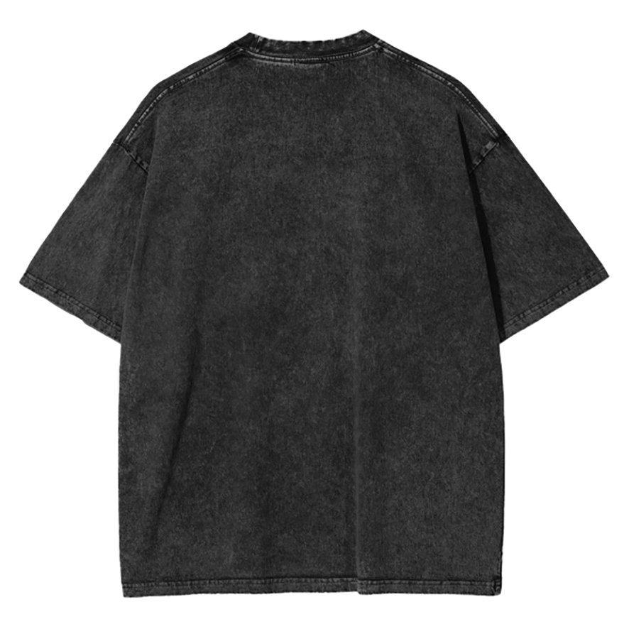 Anime Print Vintage Oversized T-Shirt