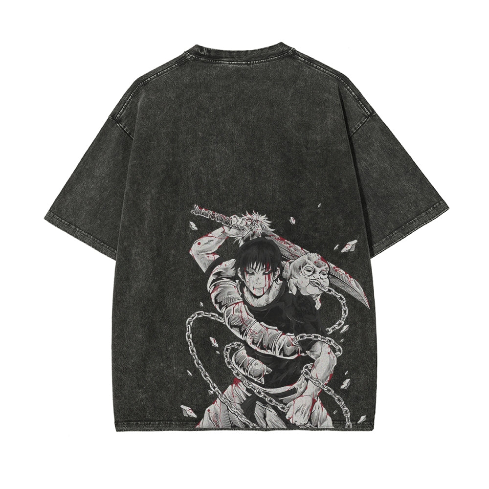 Fushiguro Toji VINTAGE OVERSIZED T-SHIRT | JUJUTSU KAISEN