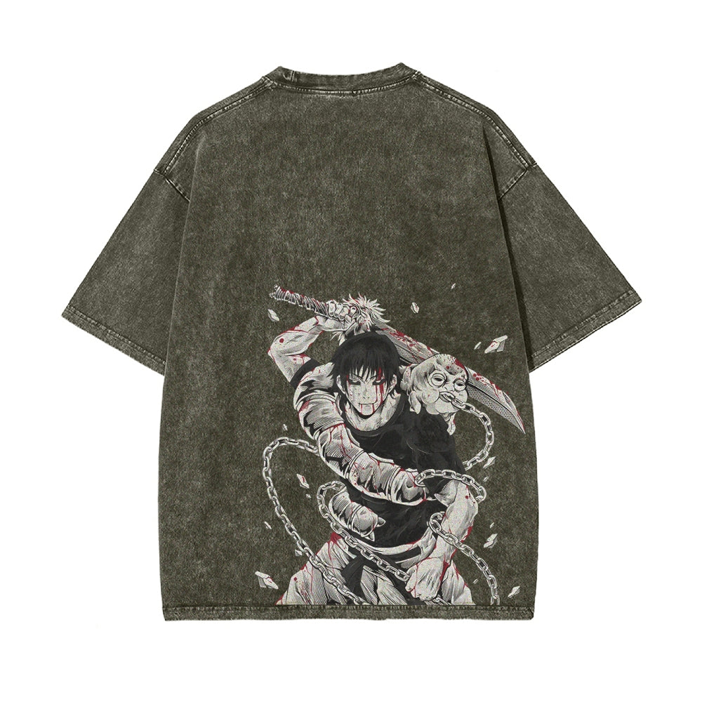 Fushiguro Toji VINTAGE OVERSIZED T-SHIRT | JUJUTSU KAISEN