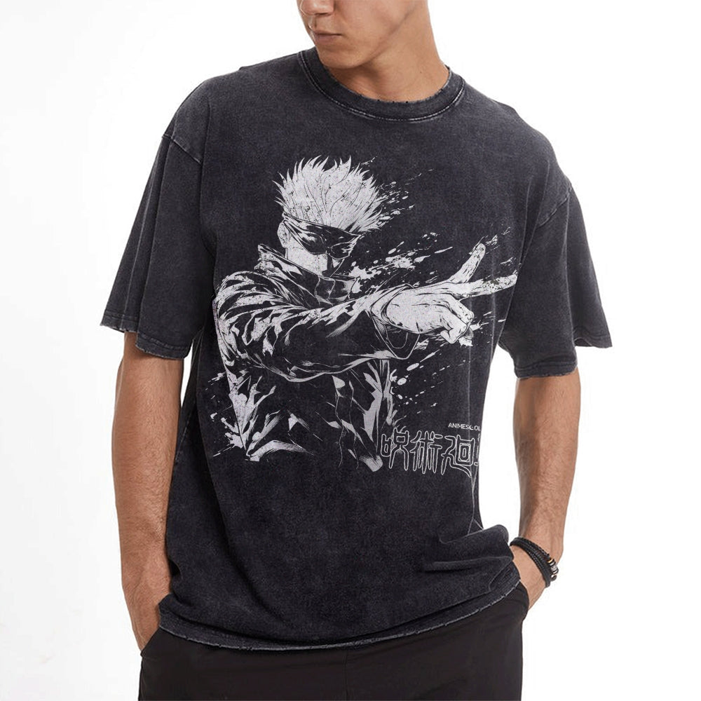 Gojo Satoru Vintage T-shirt | Jujutsu Kaisen