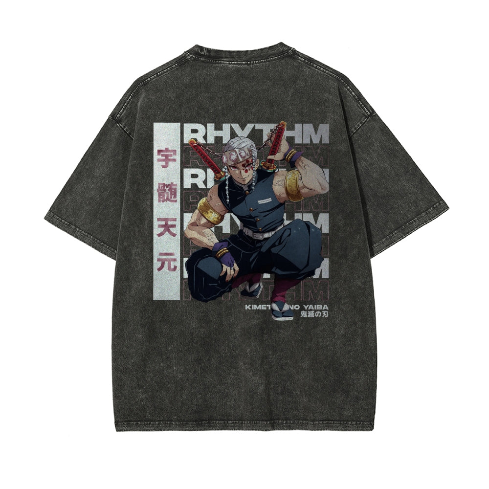 OG Tengen Uzui Vintage Oversized T-Shirt | Demon Slayer