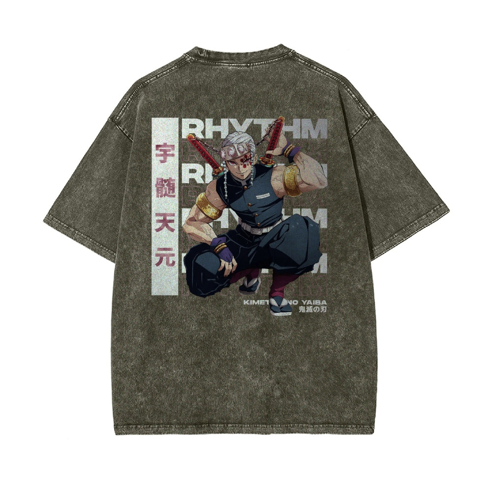 OG Tengen Uzui Vintage Oversized T-Shirt | Demon Slayer
