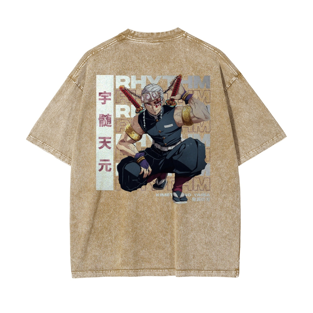 OG Tengen Uzui Vintage Oversized T-Shirt | Demon Slayer