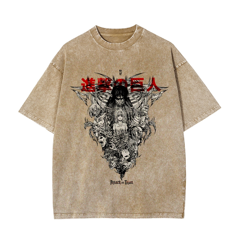 Eren Vintage Oversized T-Shirt | Attack On Titan