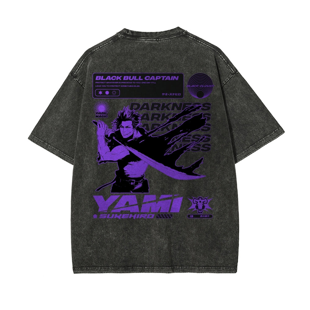 Yami Vintage Oversized T-Shirt | Black Clover