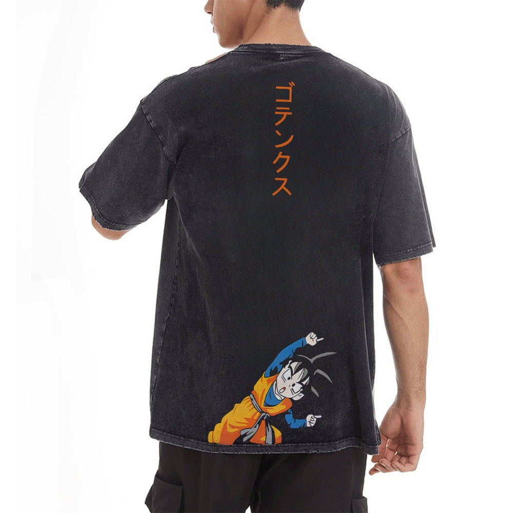 Q EDITION KID GOKU VINTAGE T-SHIRT | DRAGON BALL SUPER