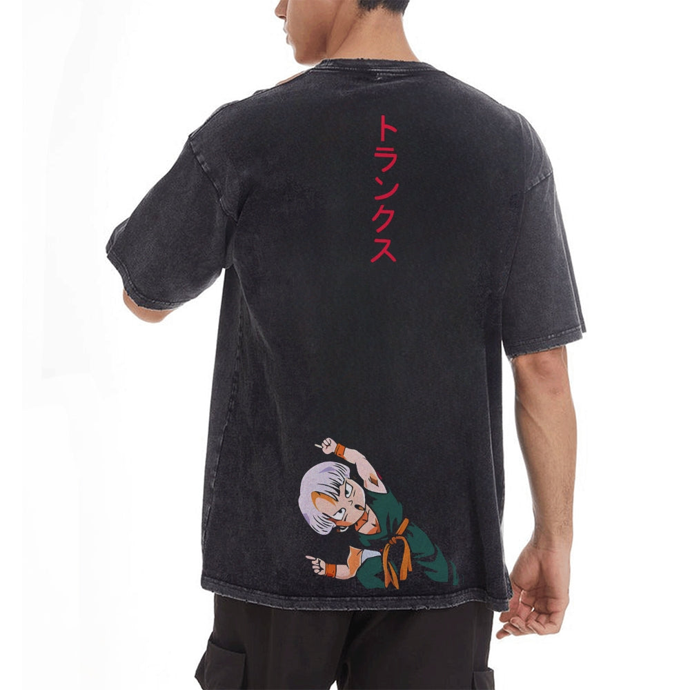 Q EDITION Trunks Vintage T-SHIRT | DRAGON BALL SUPER