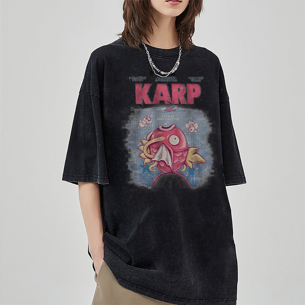 Jaws x Magikarp Shirt, Pokemon Shirt, PKM Shirt, Anime Shirt, Vintage T-Shirt | Pokemon