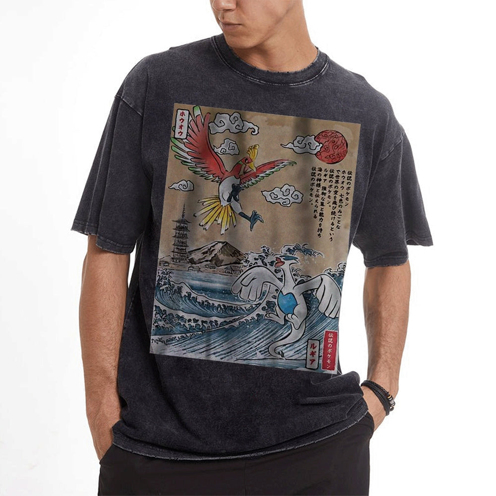 Lugia vs Ho-oh Shirt, Pokemon Shirt, Anime Shirt, Vintage T-Shirt | Pokemon