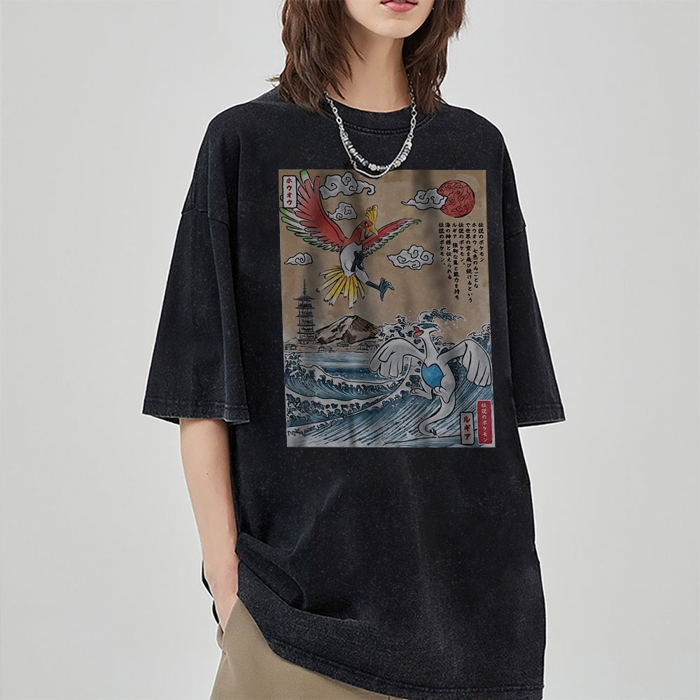 Lugia vs Ho-oh Shirt, Pokemon Shirt, Anime Shirt, Vintage T-Shirt | Pokemon