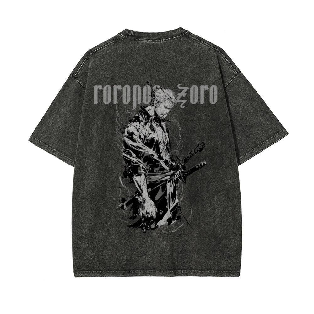 RORONOA ZORO Vintage Oversized T-Shirt | ONE PIECE