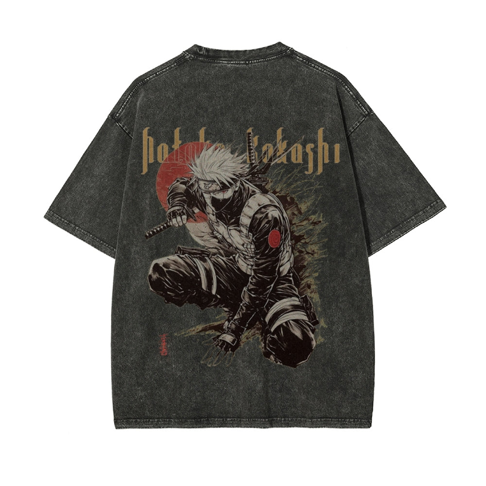 Kakashi Hatake Vintage Oversized T-Shirt | NARUTO