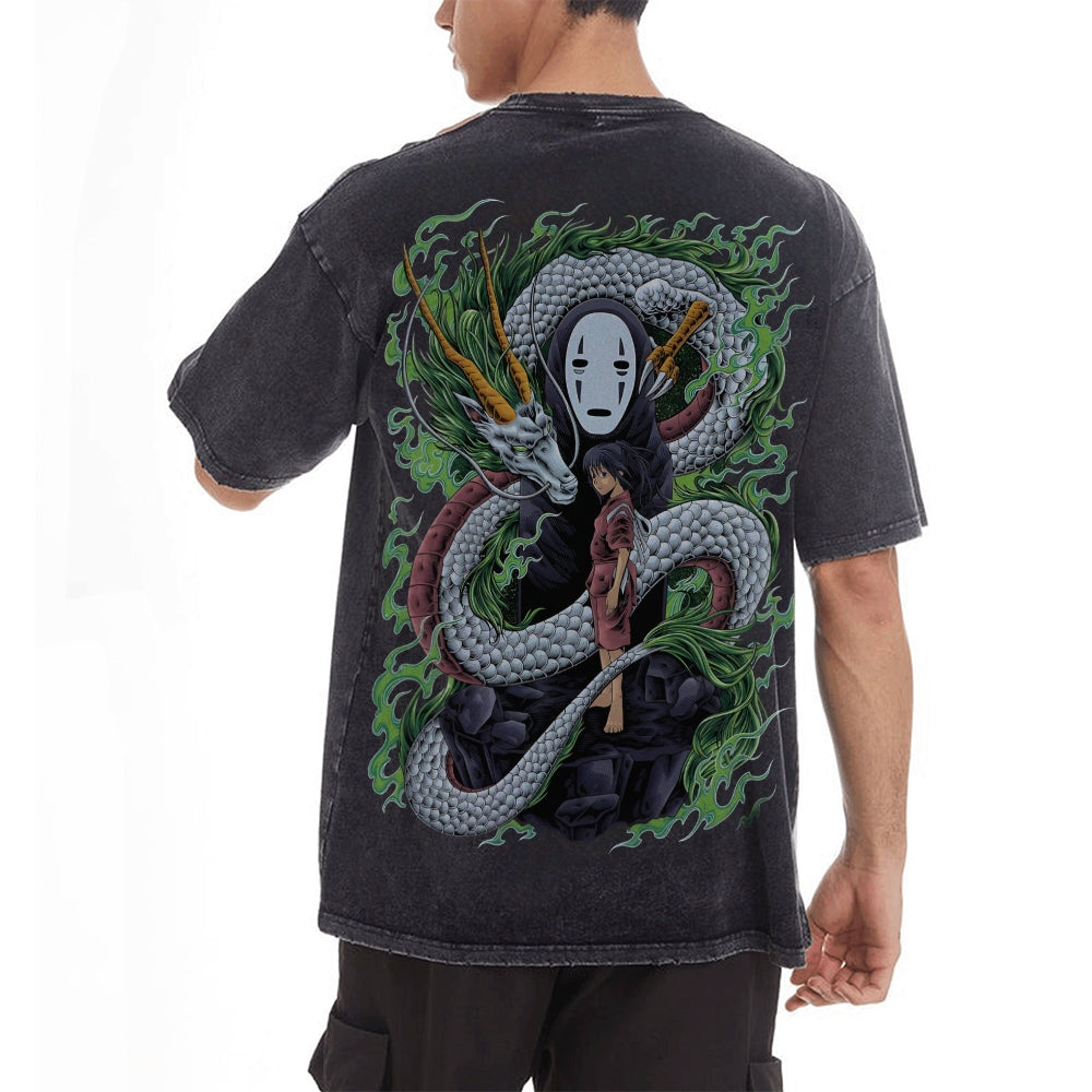 Vintage Oversized T-Shirt|Spirited Away