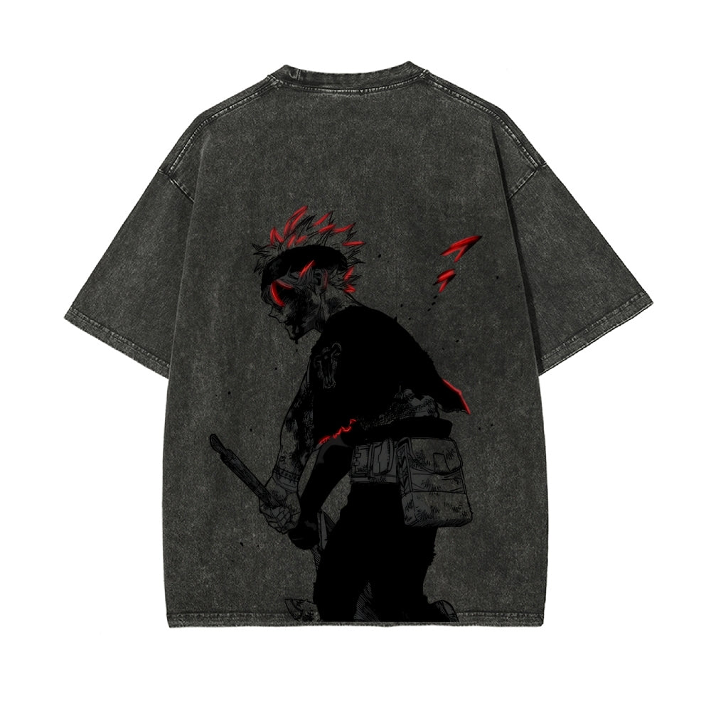 Vintage Oversized T-Shirt Black Clover