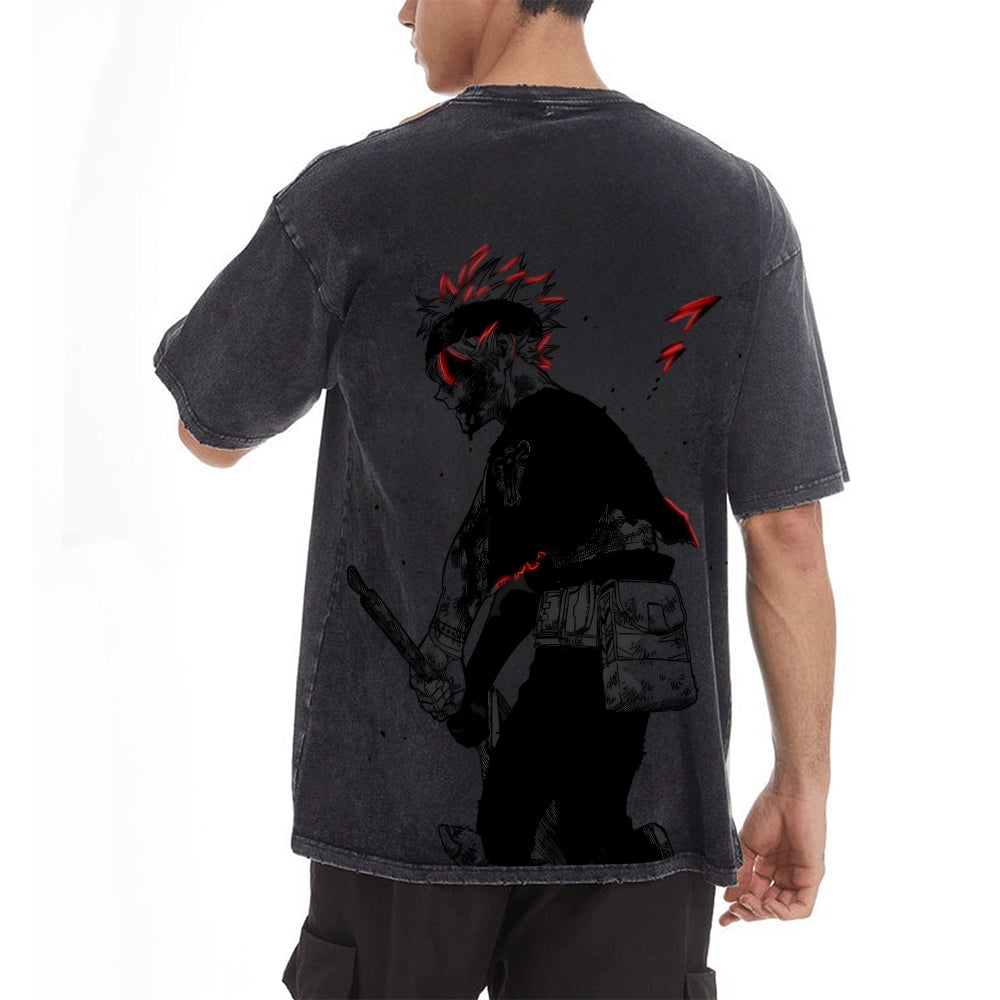 Vintage Oversized T-Shirt Black Clover