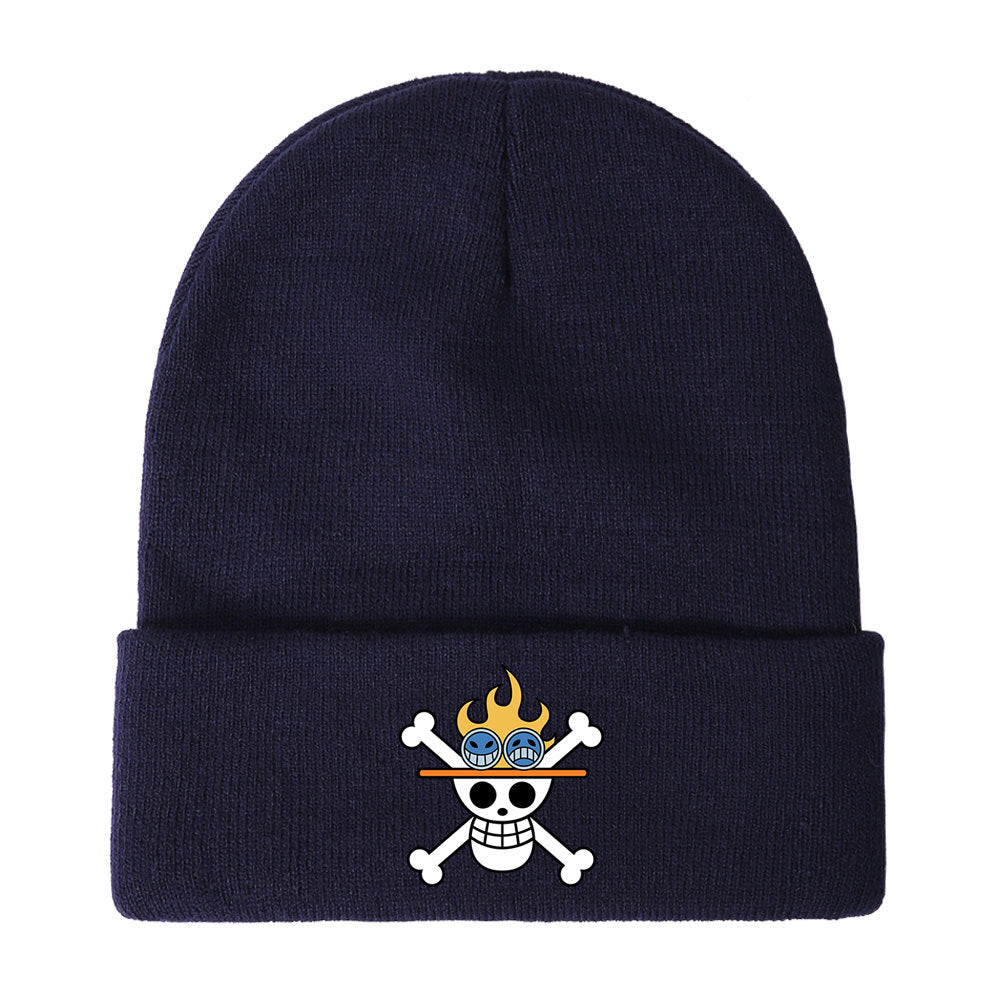Unisex Pirate One Piece Anime Warm Knitted Hat