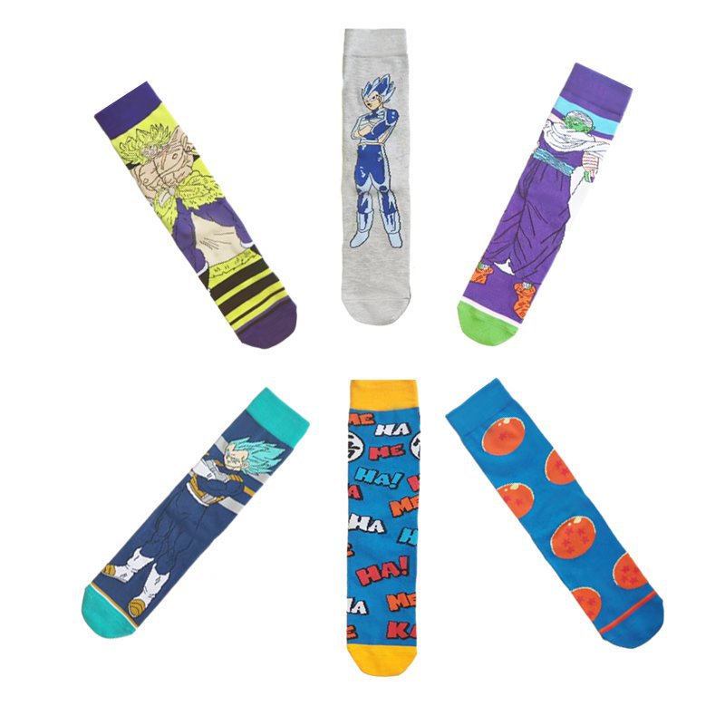Unisex Anime Middle Tube Cotton Socks Cartoon Long Tube Trendy Personality Cotton Socks