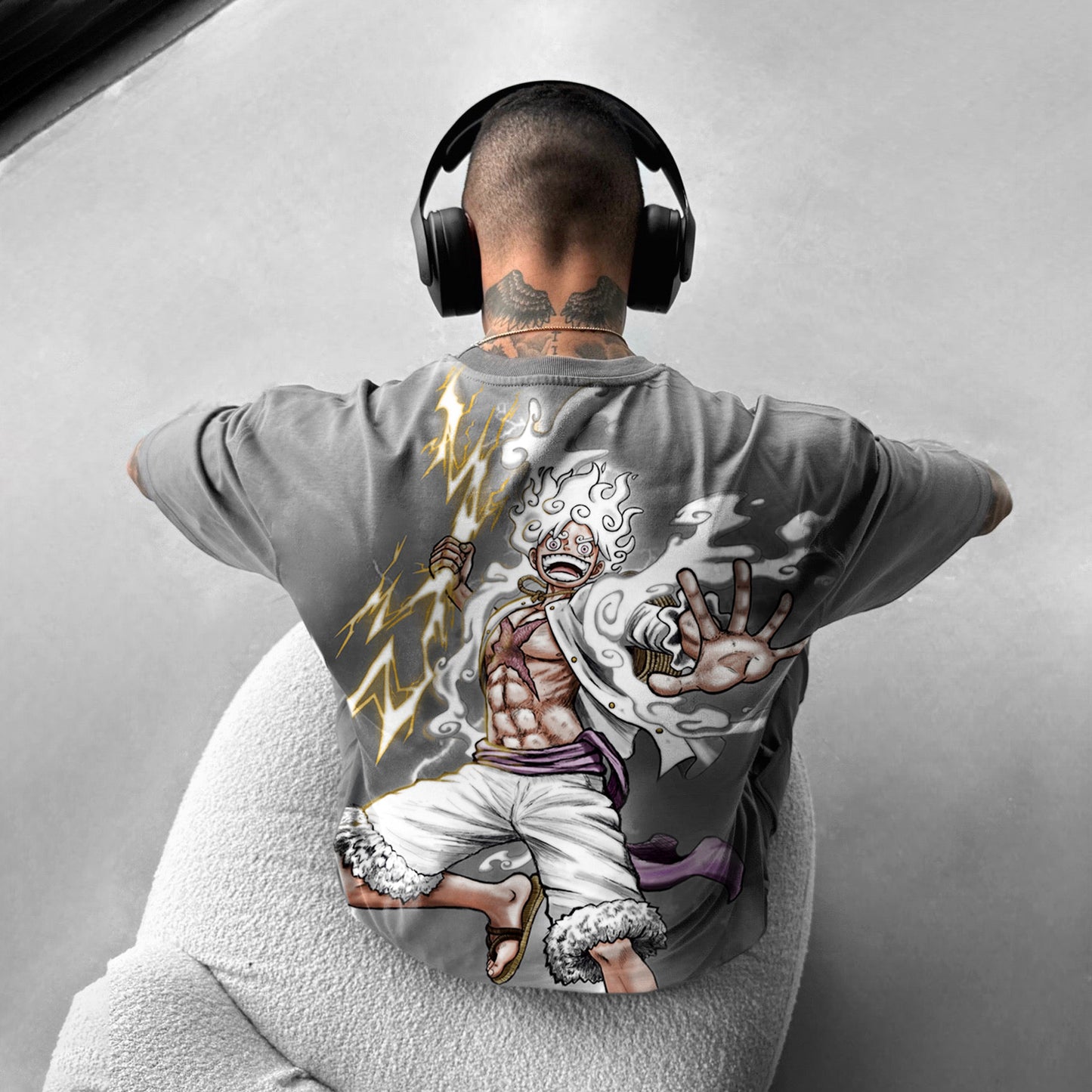 Oversized Casual Anime Print T-shirt