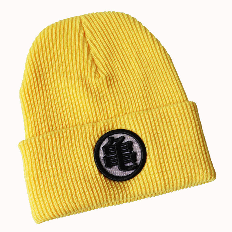 Unisex Anime Embroidered Knitted Beanie