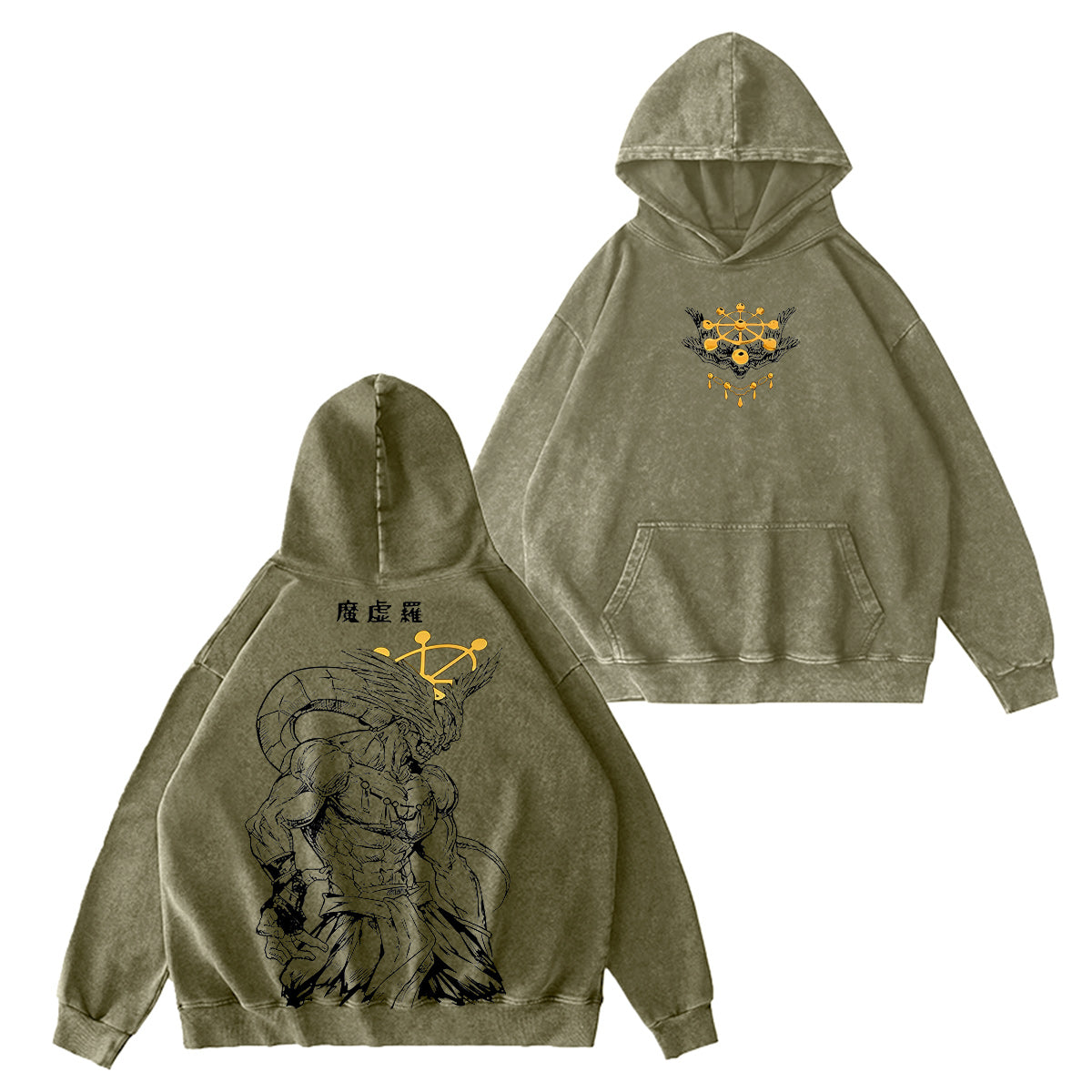 Jujutsu Kaisen :Mahoraga Vintage washed T-shirt/Crewneck/Hoodie