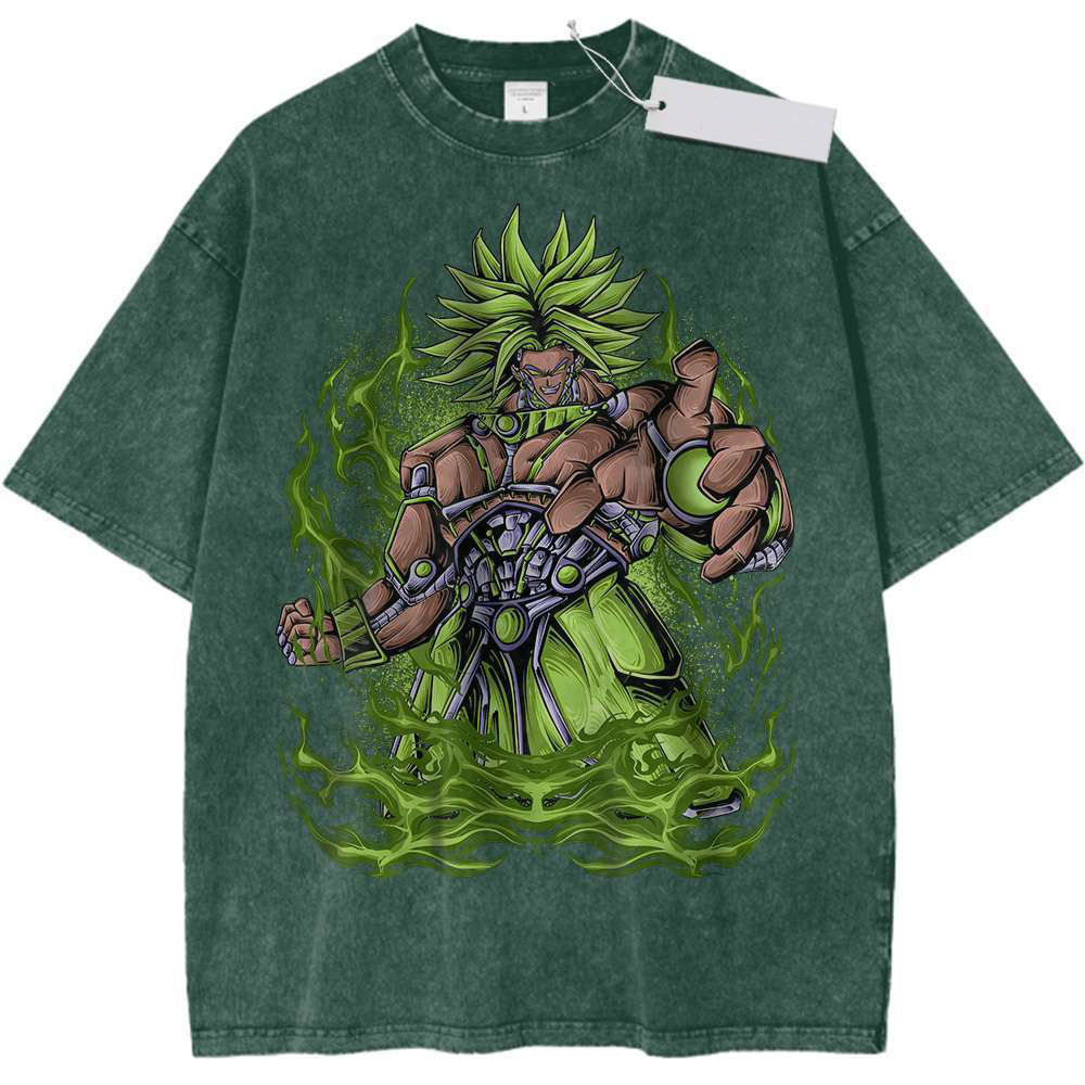 Anime Print Vintage Tee DBZ T-Shirt