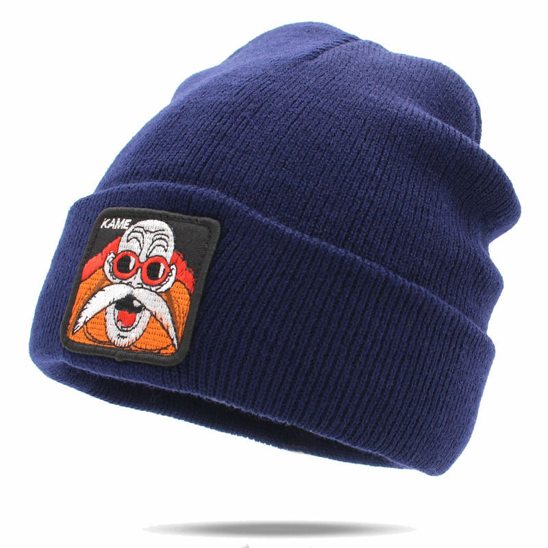 Unisex Cartoon Warm Label Wool Hat