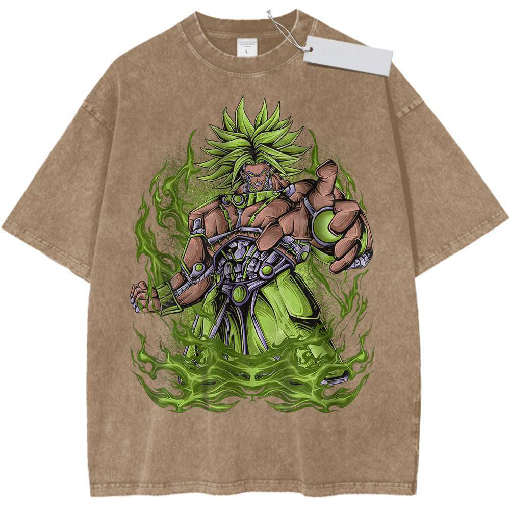 Anime Print Vintage Tee DBZ T-Shirt