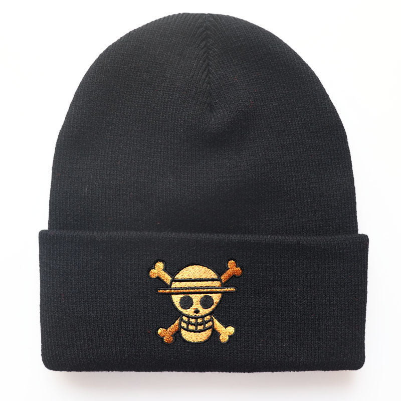 Unisex Pirate One Piece Anime Warm Knitted Hat