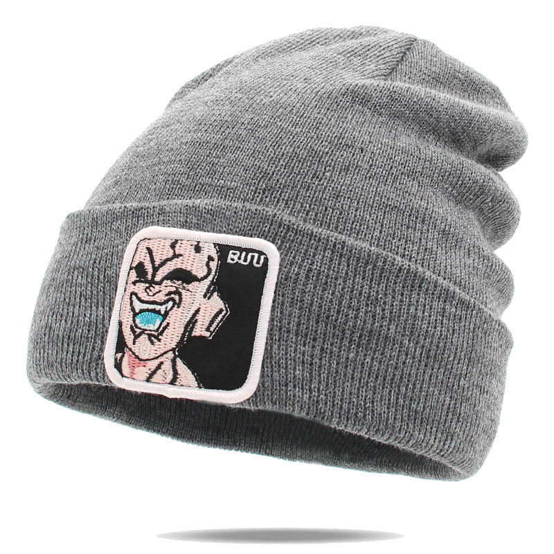 Unisex Cartoon Warm Label Wool Hat