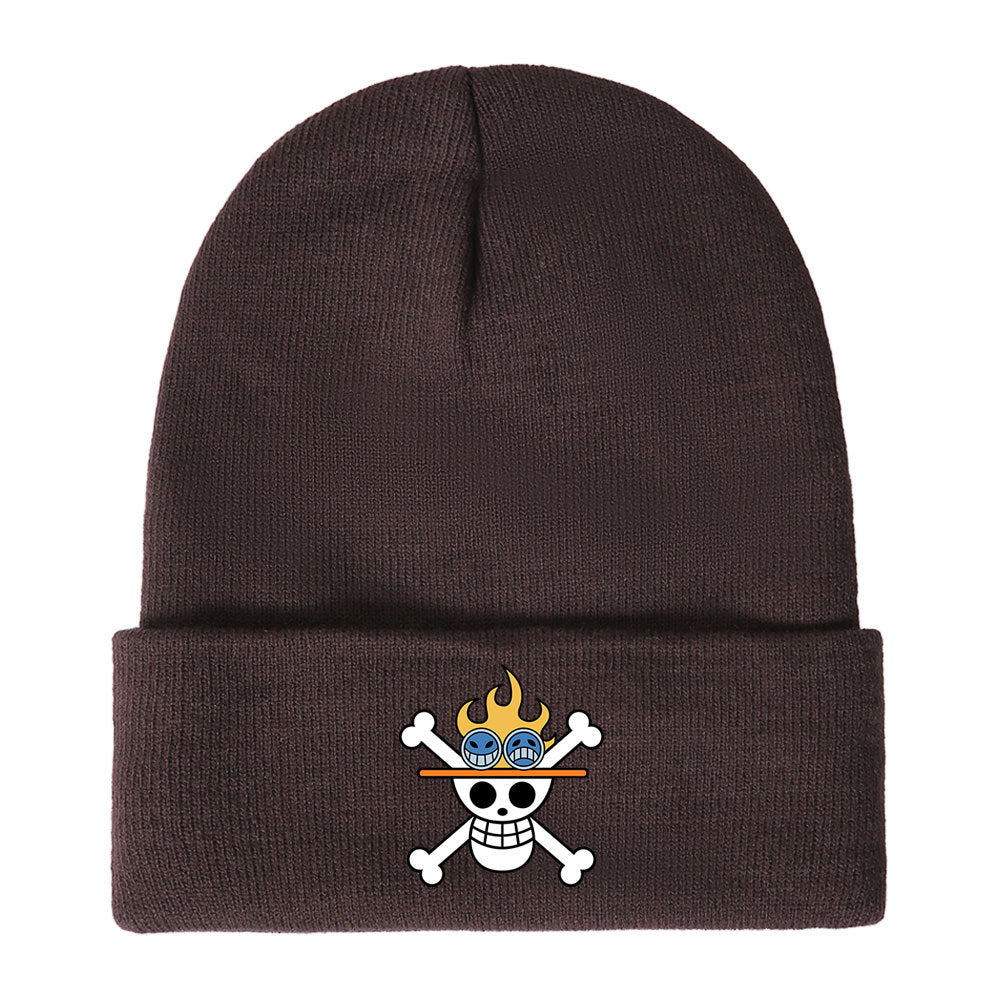 Unisex Pirate One Piece Anime Warm Knitted Hat