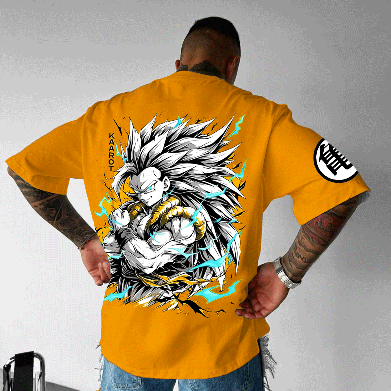 Unisex Anime Print Casual Loose Fit T-Shirt