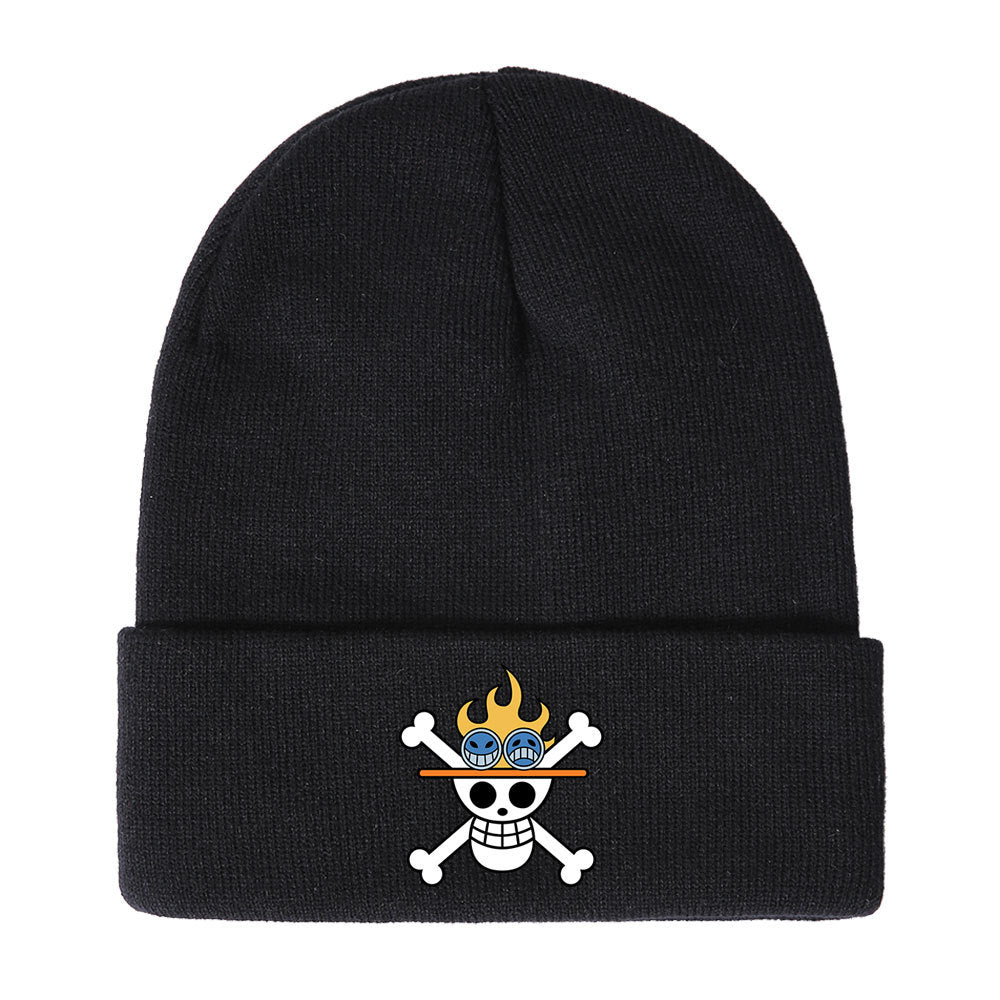 Unisex Pirate One Piece Anime Warm Knitted Hat