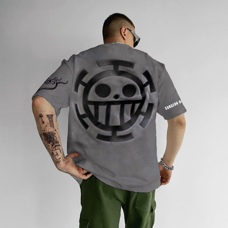 Oversized Anime Printed Casual T-shirt