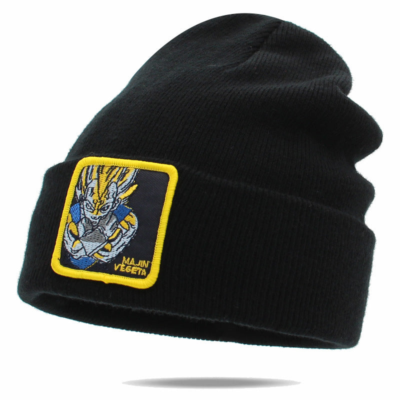 Unisex Cartoon Warm Label Wool Hat