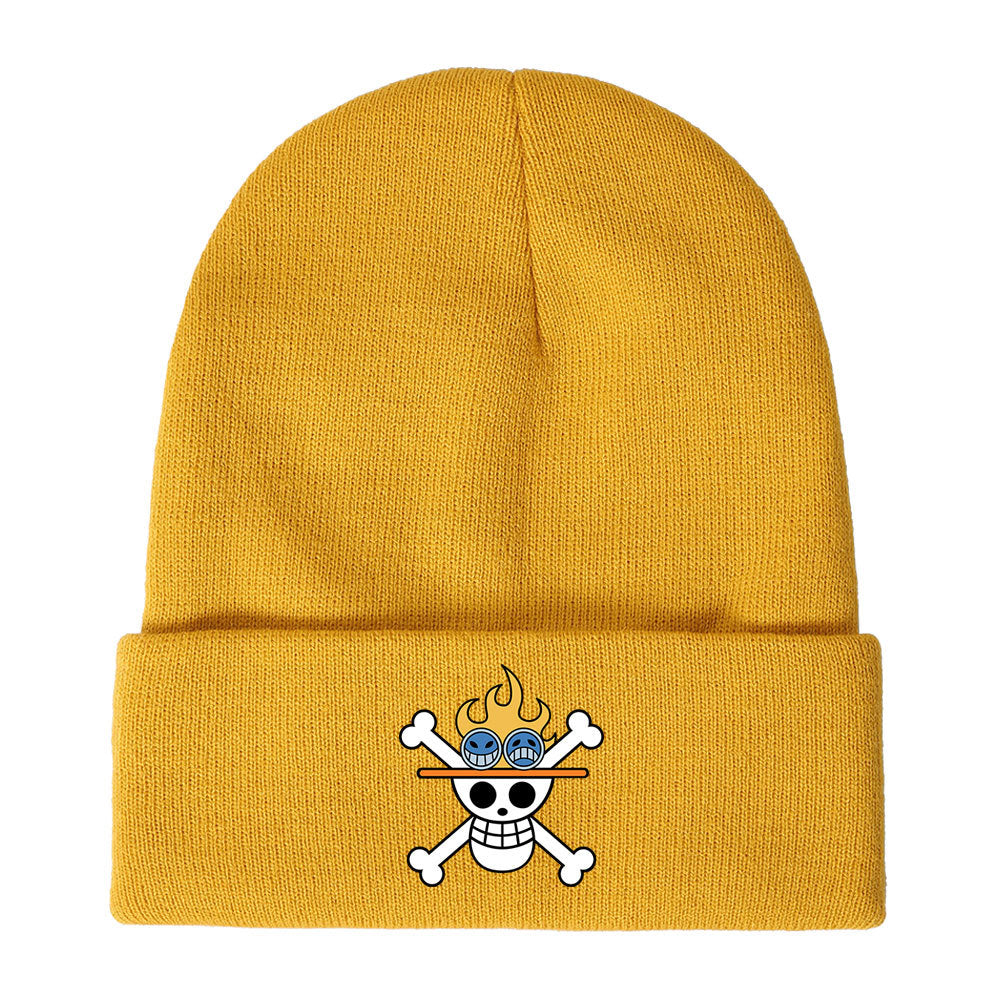 Unisex Pirate One Piece Anime Warm Knitted Hat