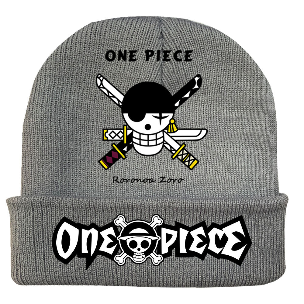 Unisex Pirate One Piece Anime Warm Knitted Hat
