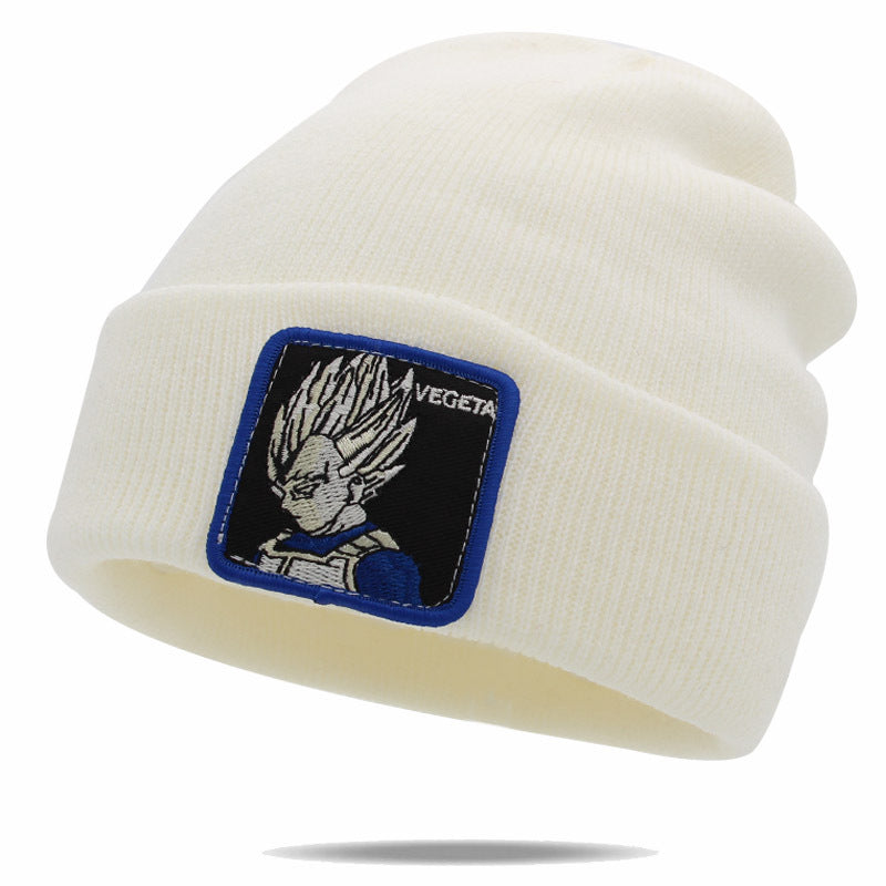 Unisex Cartoon Warm Label Wool Hat