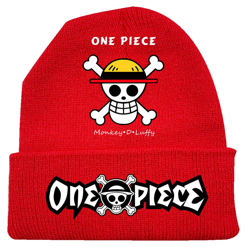 Unisex Pirate One Piece Anime Warm Knitted Hat