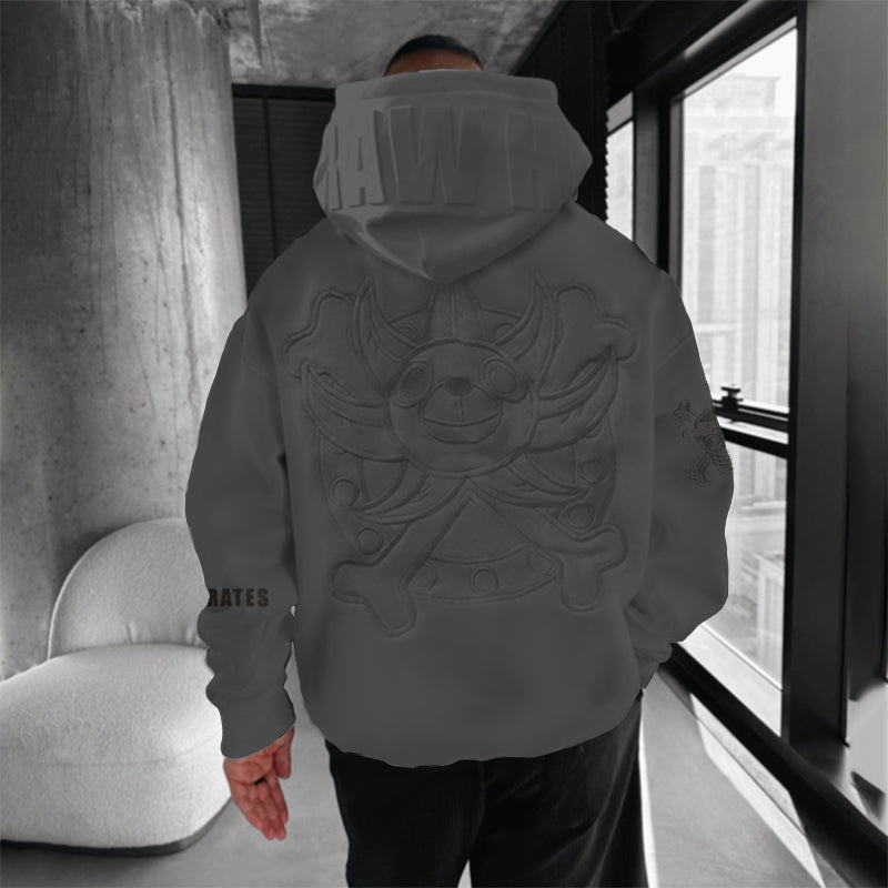 Oversized Anime Printed Hoodie