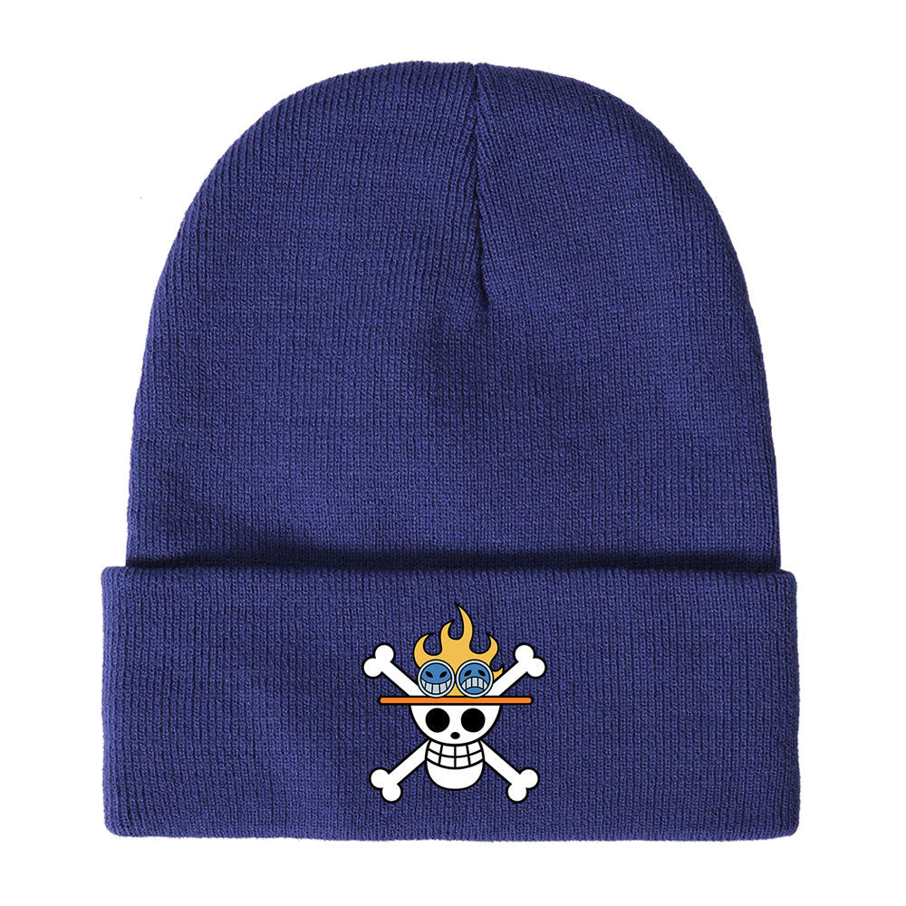 Unisex Pirate One Piece Anime Warm Knitted Hat