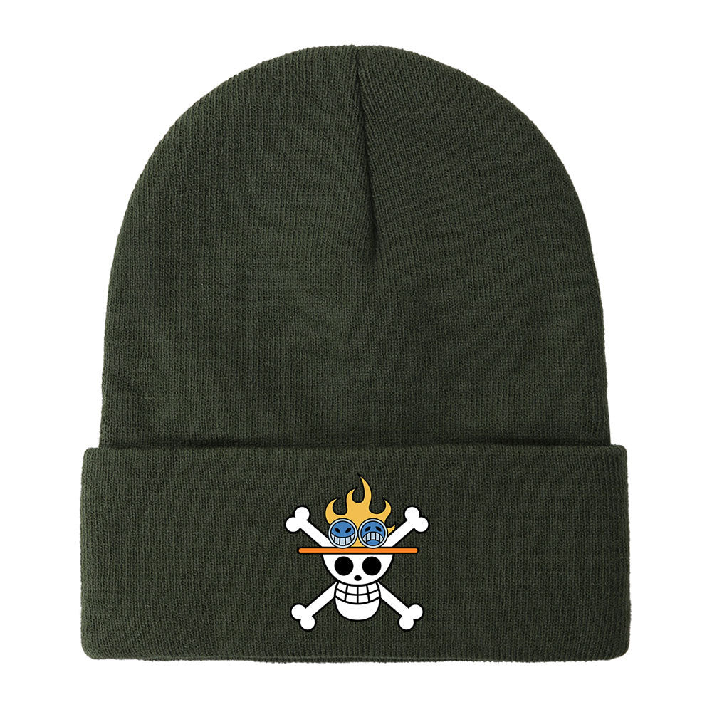 Unisex Pirate One Piece Anime Warm Knitted Hat