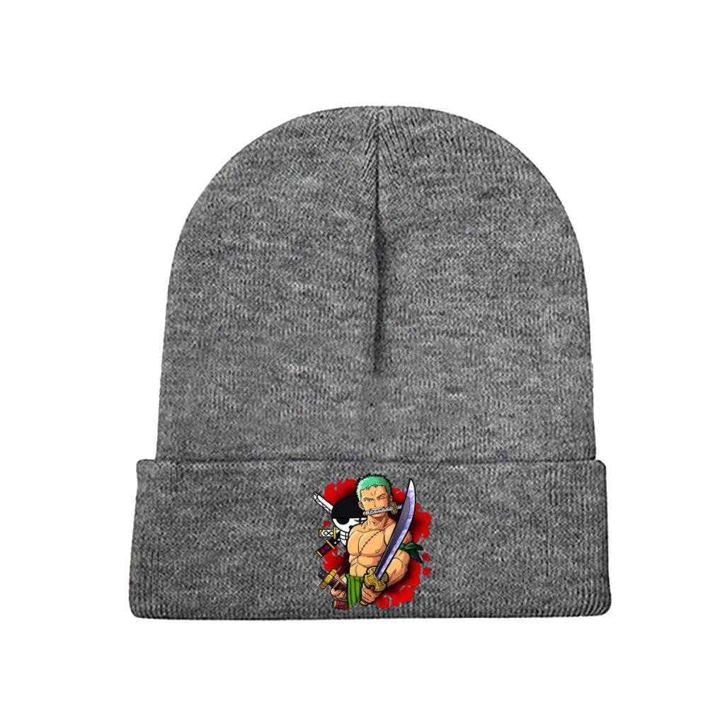 Unisex Pirate One Piece Anime Warm Knitted Hat