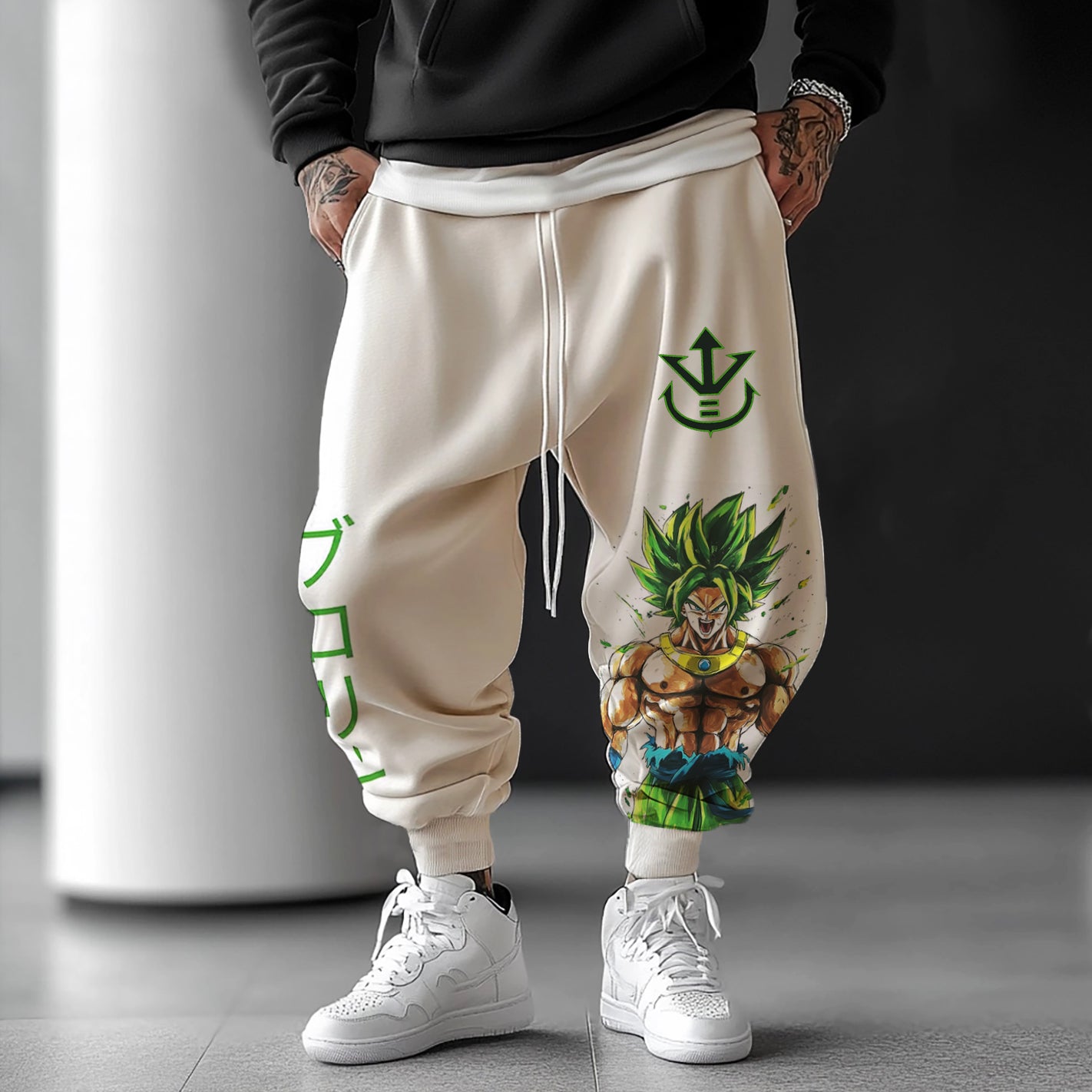 Unisex Oversized Anime Casual Loose Harem Pants