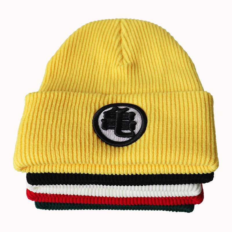 Unisex Anime Embroidered Knitted Beanie